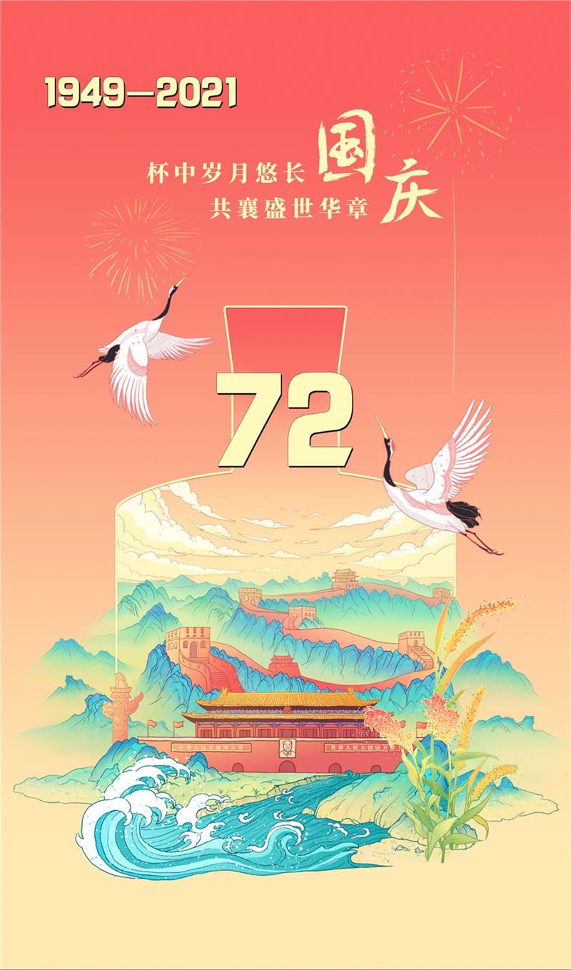 山河壮丽，岁月峥嵘，祝福我们的国家繁荣富强！